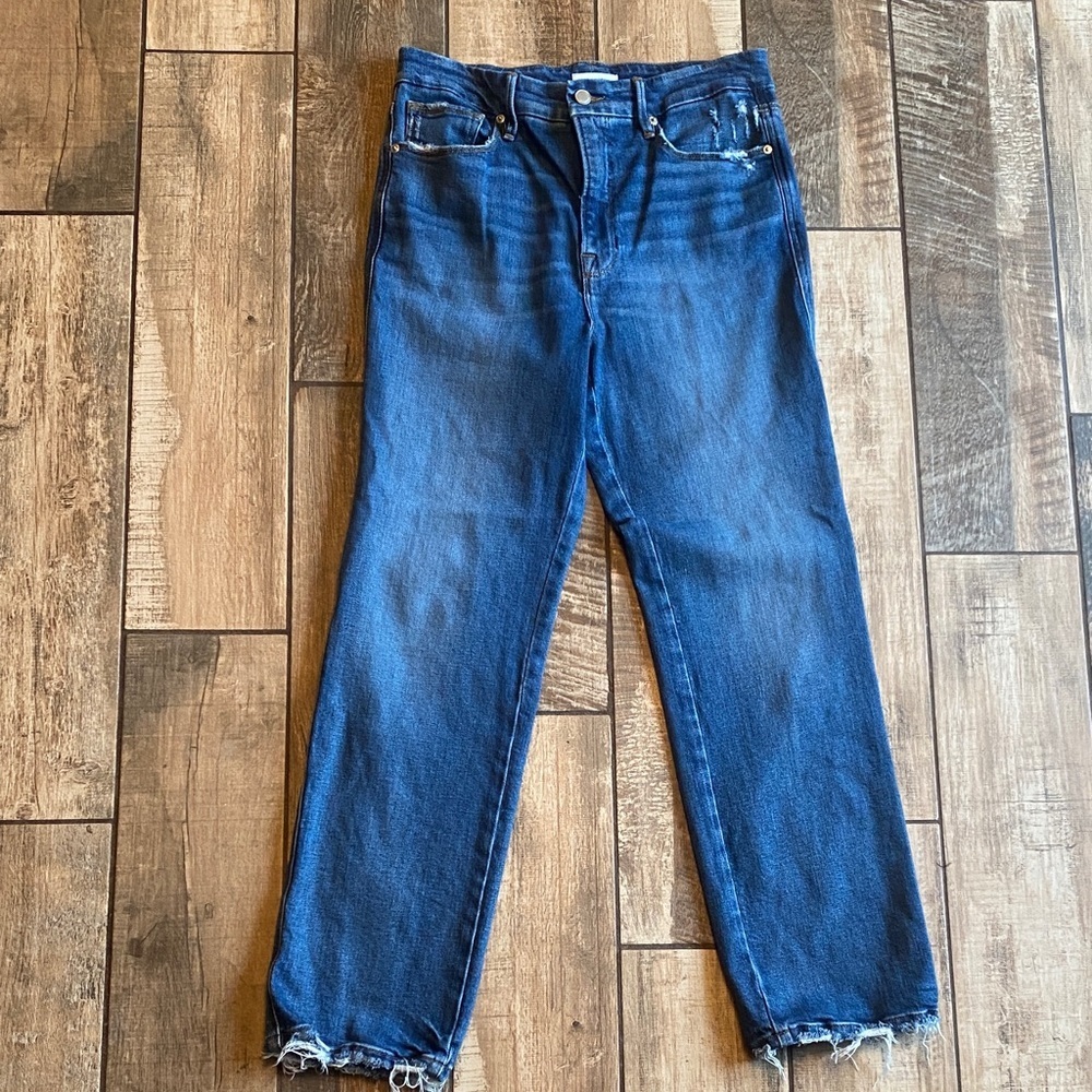 Good American Dark Blue High Rise Jeans